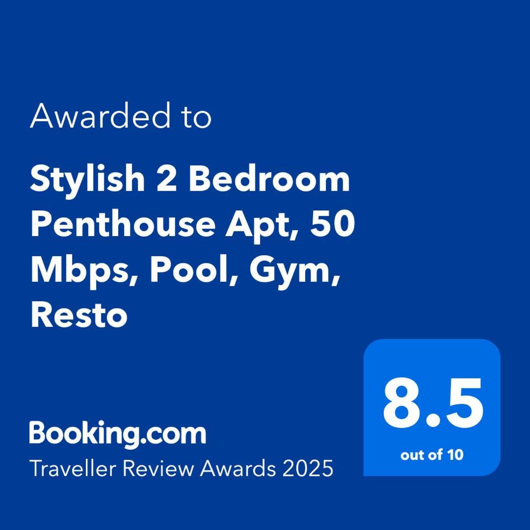 Stylish 2 Bedroom Penthouse Apt, Newly Refreshed, 50 Mbps, Pool, Gym, Resto กูตา ภายนอก รูปภาพ